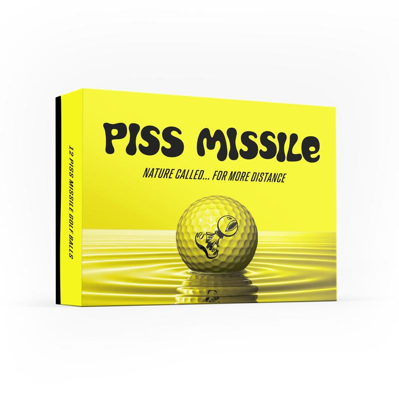 PISS MISSILE GOLF BALLS 12PK - LONG DISTANCE