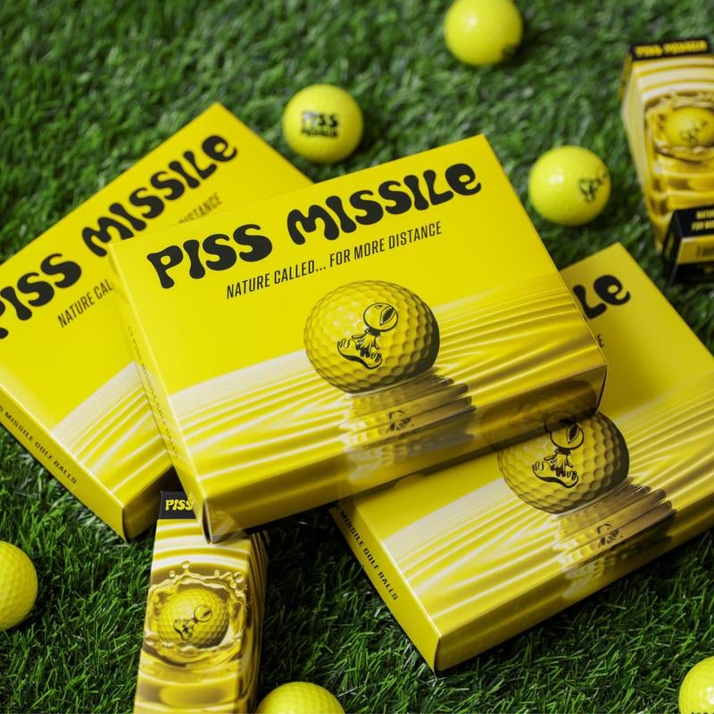 PISS MISSILE GOLF BALLS 12PK - LONG DISTANCE