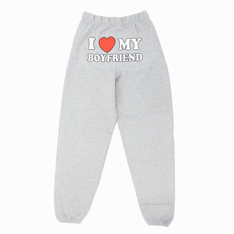 I Love My Boyfriend Sweatpants | Original Seller Heart My Boyfriend Valentine’S Day Gift