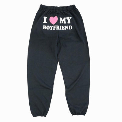 I Love My Boyfriend Sweatpants | Original Seller Heart My Boyfriend Valentine’S Day Gift