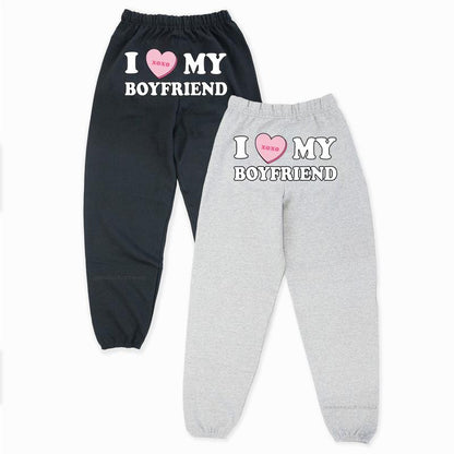 I Love My Boyfriend Sweatpants | Original Seller Heart My Boyfriend Valentine’S Day Gift