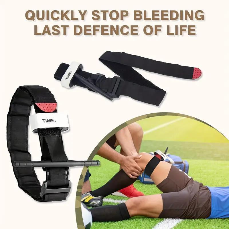 Outdoor Emergency Injury Stop Belt, 2 Counts Quick & Safe Stop Belt, Emergency Injury Stop Belt for Outdoor Camping Hiking Climbing, Emergency Kit for School, Christmas, Christmas Gift