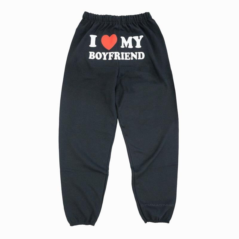 I Love My Boyfriend Sweatpants | Original Seller Heart My Boyfriend Valentine’S Day Gift