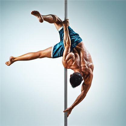 【Heavy Duty】Yaheetech 45Mm Portable Dance Pole Spinning Static Dancing Pole for Home Portable Removable Home Dancing Pole, Height Adjustable 7'-9'