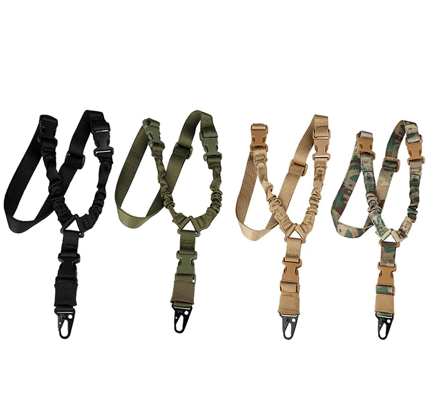 Heavy Duty Tactical Single Point Gun Rifle Sling Adjust & Quick Detach QD Buckle